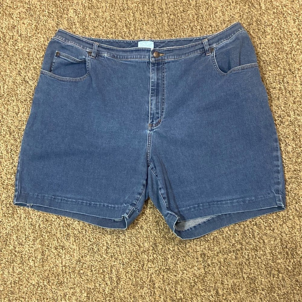 10/$50 SO BLUE SIGRID OLDEN WOMAN JEANS SHORTS SIZE 20W - Picture 8 of 14